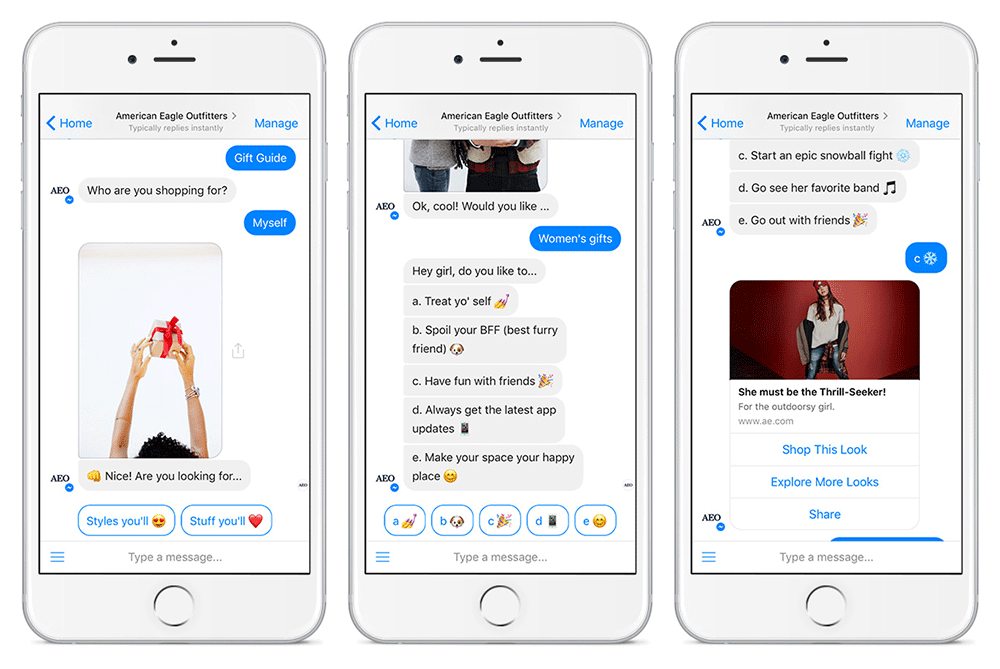 Chatbots can promote products and services in a human-like manner. 